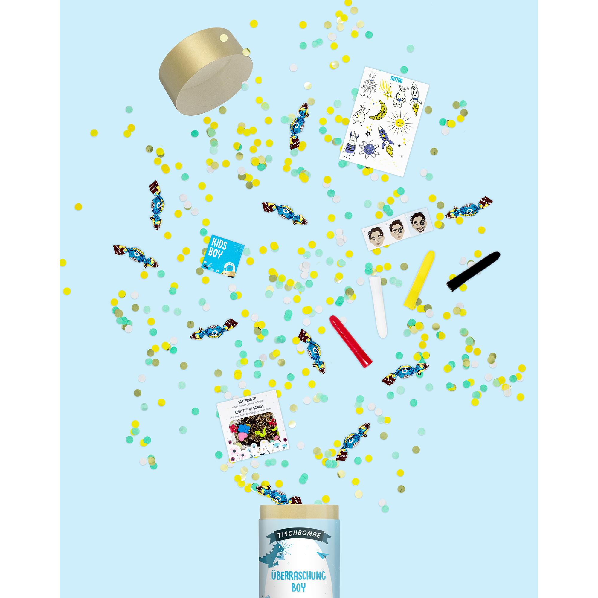 Artoz Surprise garçon Français Bombe de table 