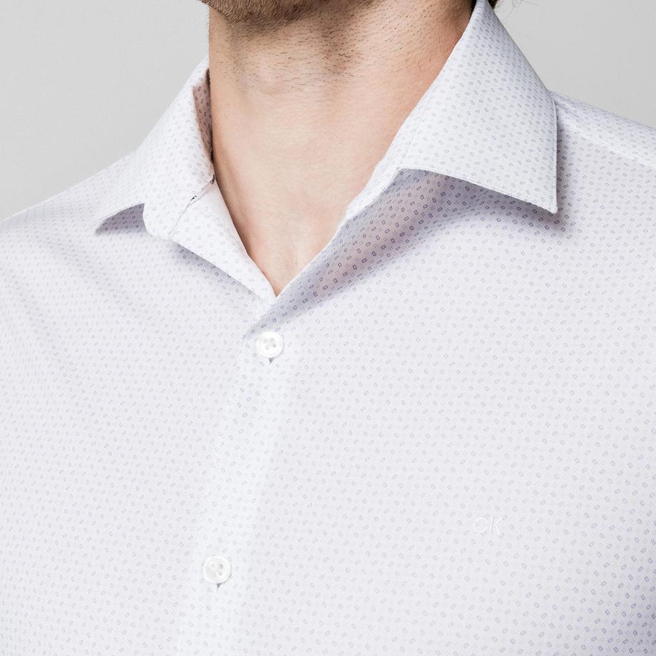 CALVIN KLEIN Hemden Chemise Homme Manches Longues Slim Fit Motif  