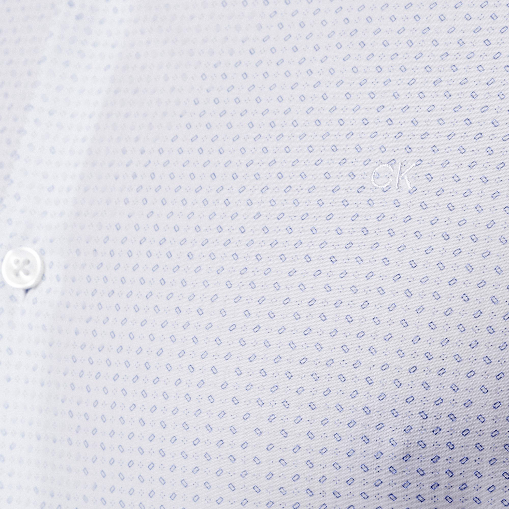 CALVIN KLEIN Hemden Herren Gemustertes Slim Fit Langarmhemd  