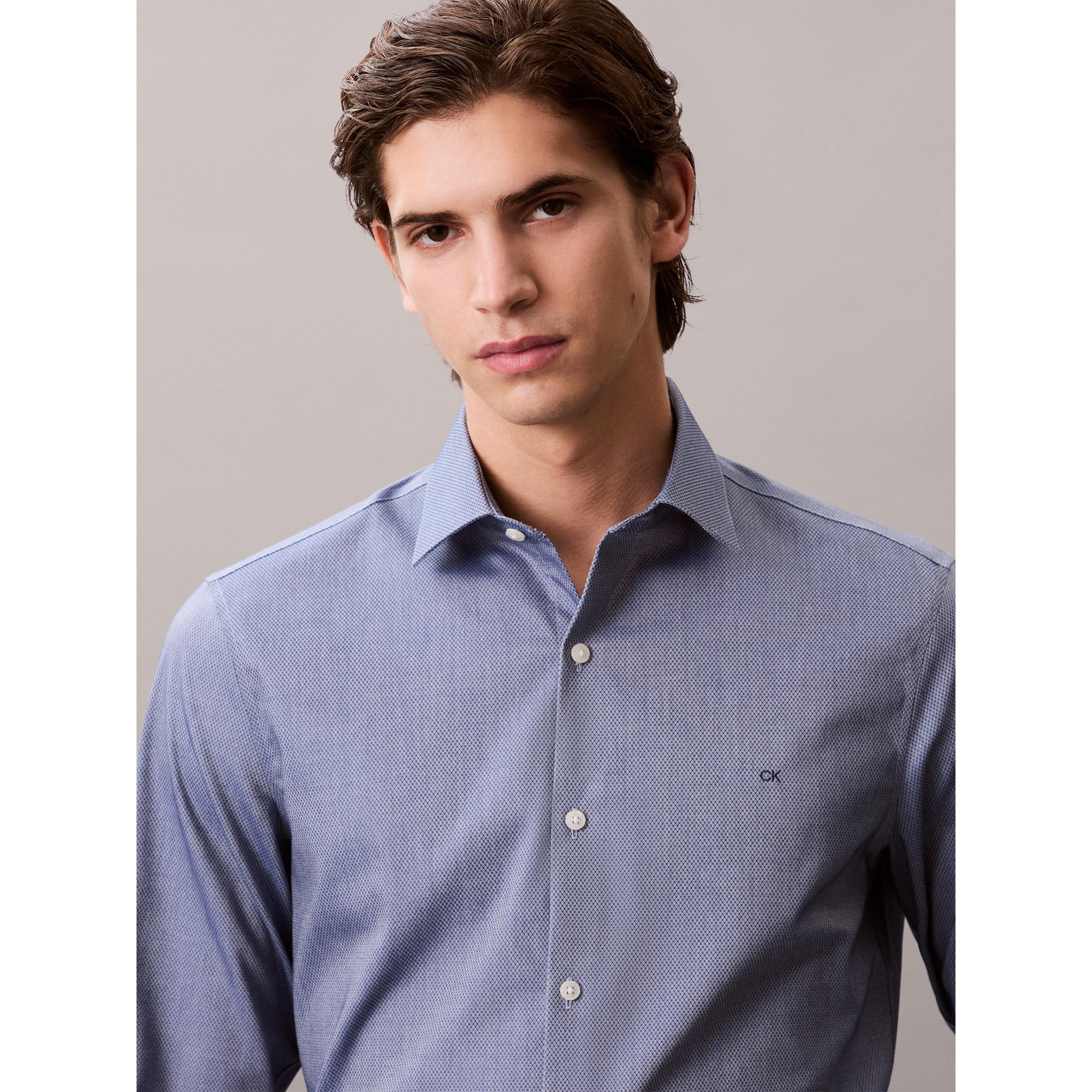 CALVIN KLEIN Hemden Langarm Slim Fit Kentkragen Hemd  