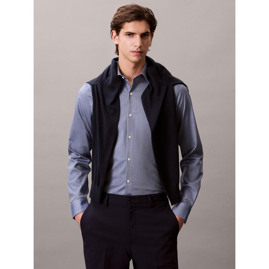 CALVIN KLEIN Hemden Langarm Slim Fit Kentkragen Hemd  