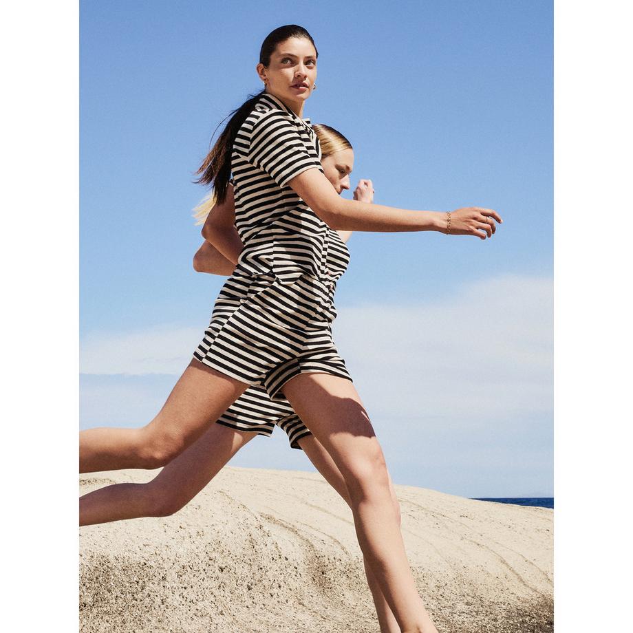 CALIDA Top Polo Rigato Maniche Corte  