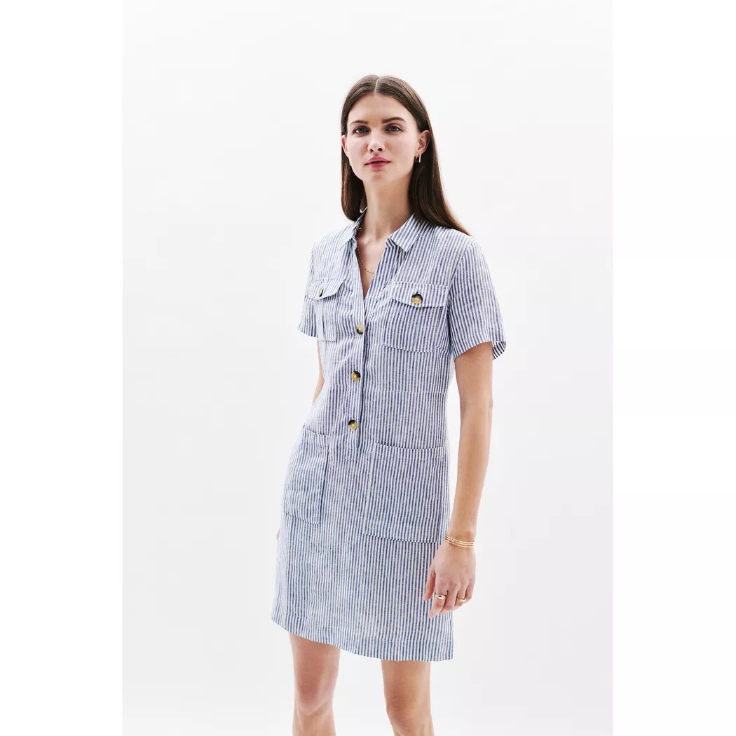 Caroll - Kleid, für Damen, Blau Denim, Größe 44