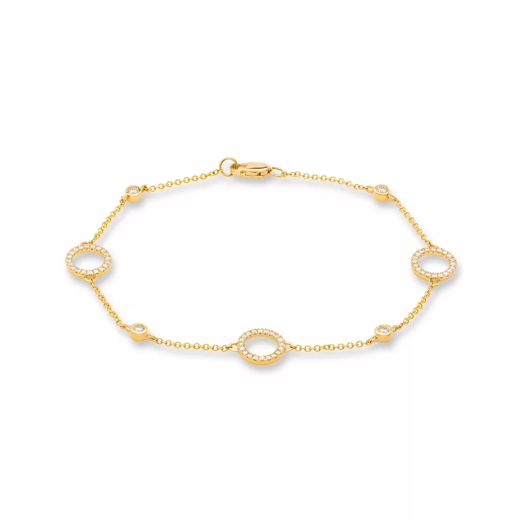 Sergio Ferris - Armband, 19cm, Gelbgold