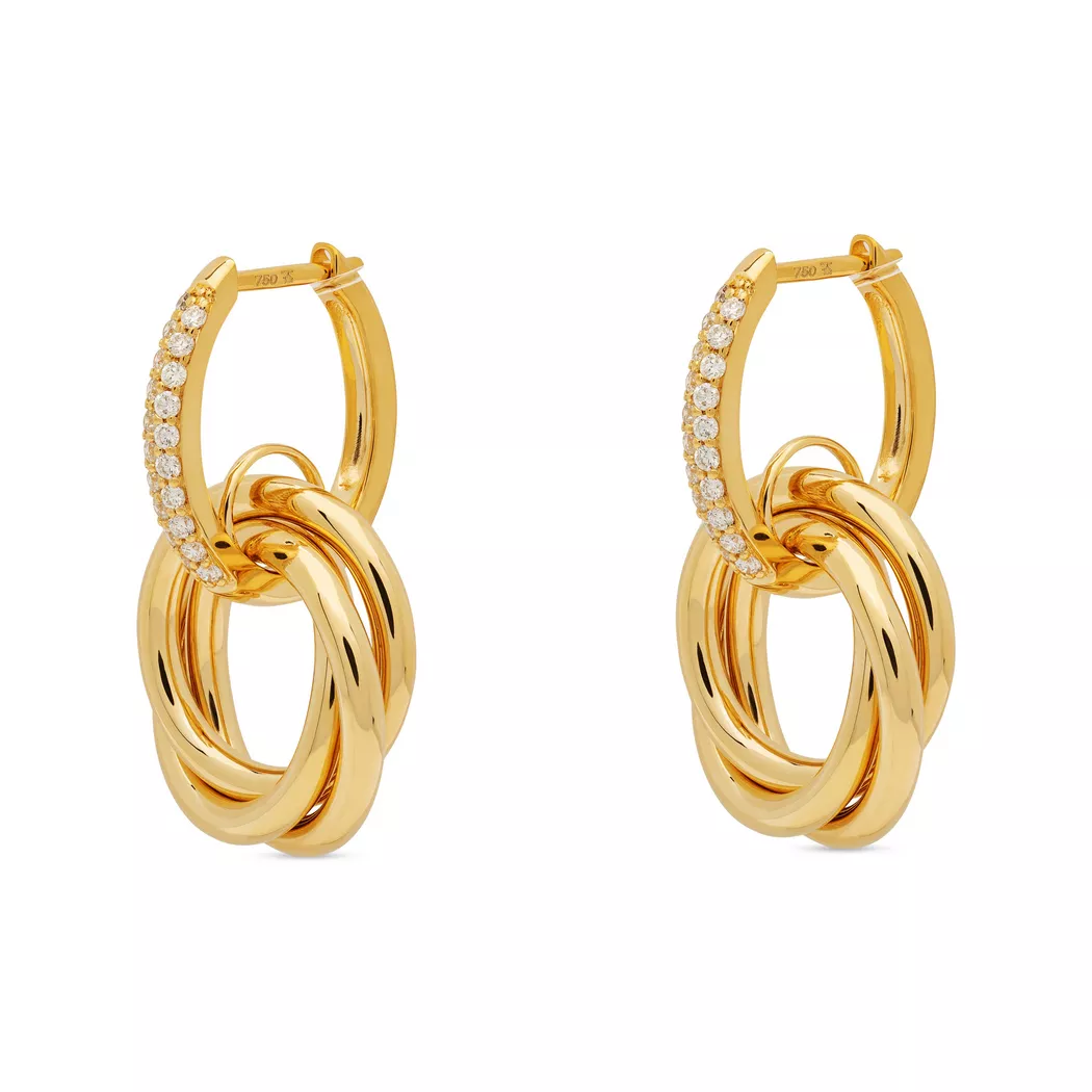 Sergio Ferris - Ohrringe, One Size, Gelbgold 3