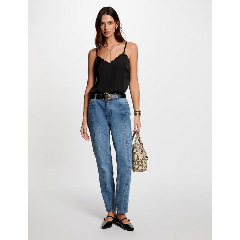 MORGAN Jeans Slim Fit Dettagli Trapuntati  