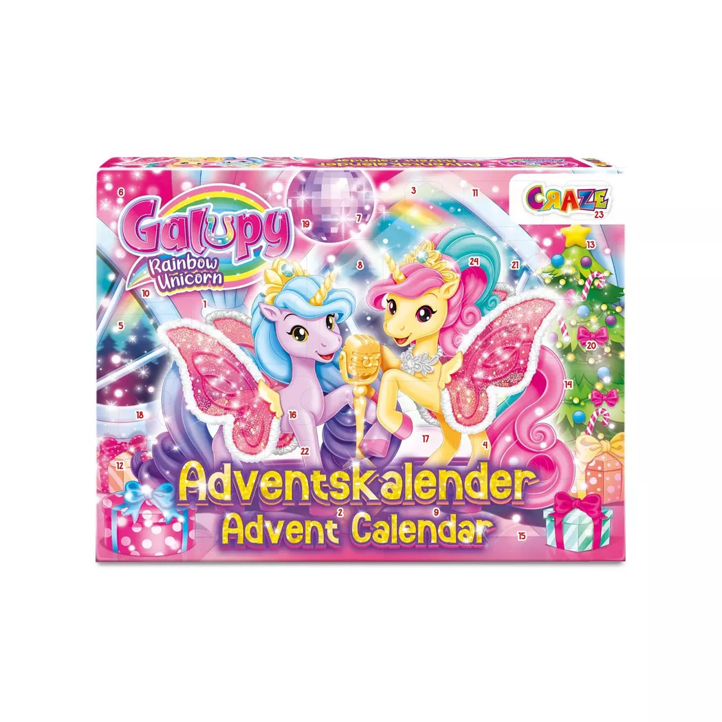 Craze Galupy Rainbow Advent Calendar Multicolor