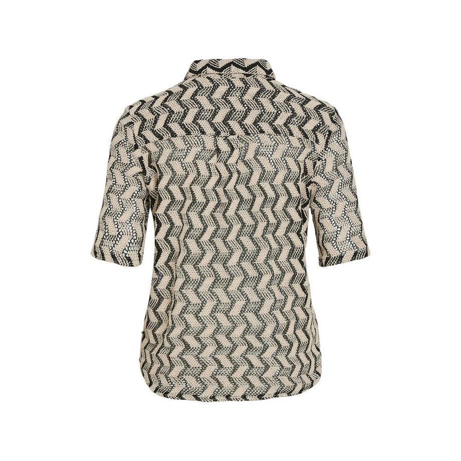 VILA Chemisier Manches Mi-Longues Coupe Droite  