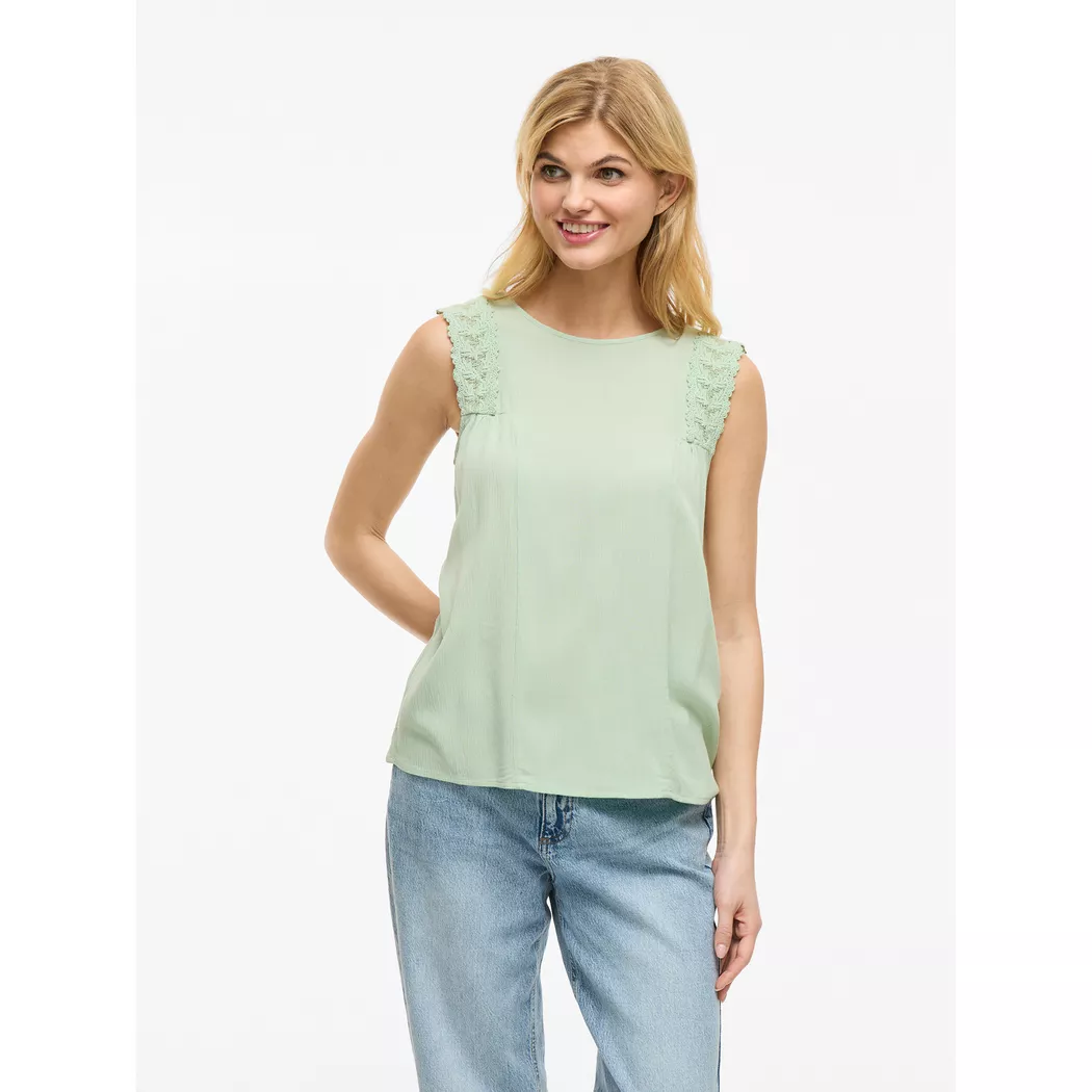 VILA - Bluse, für Damen, Lindengrün, Größe 34