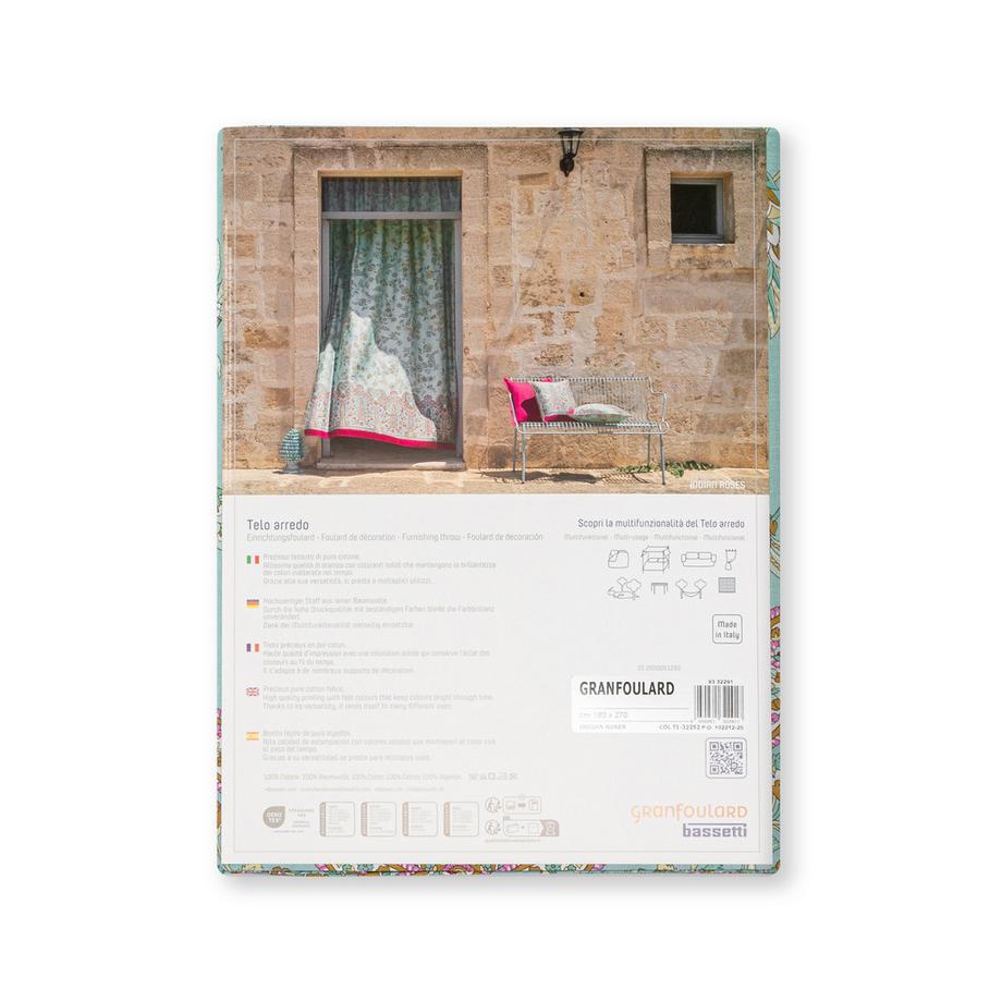 bassetti Indian Roses Telo Arredo  