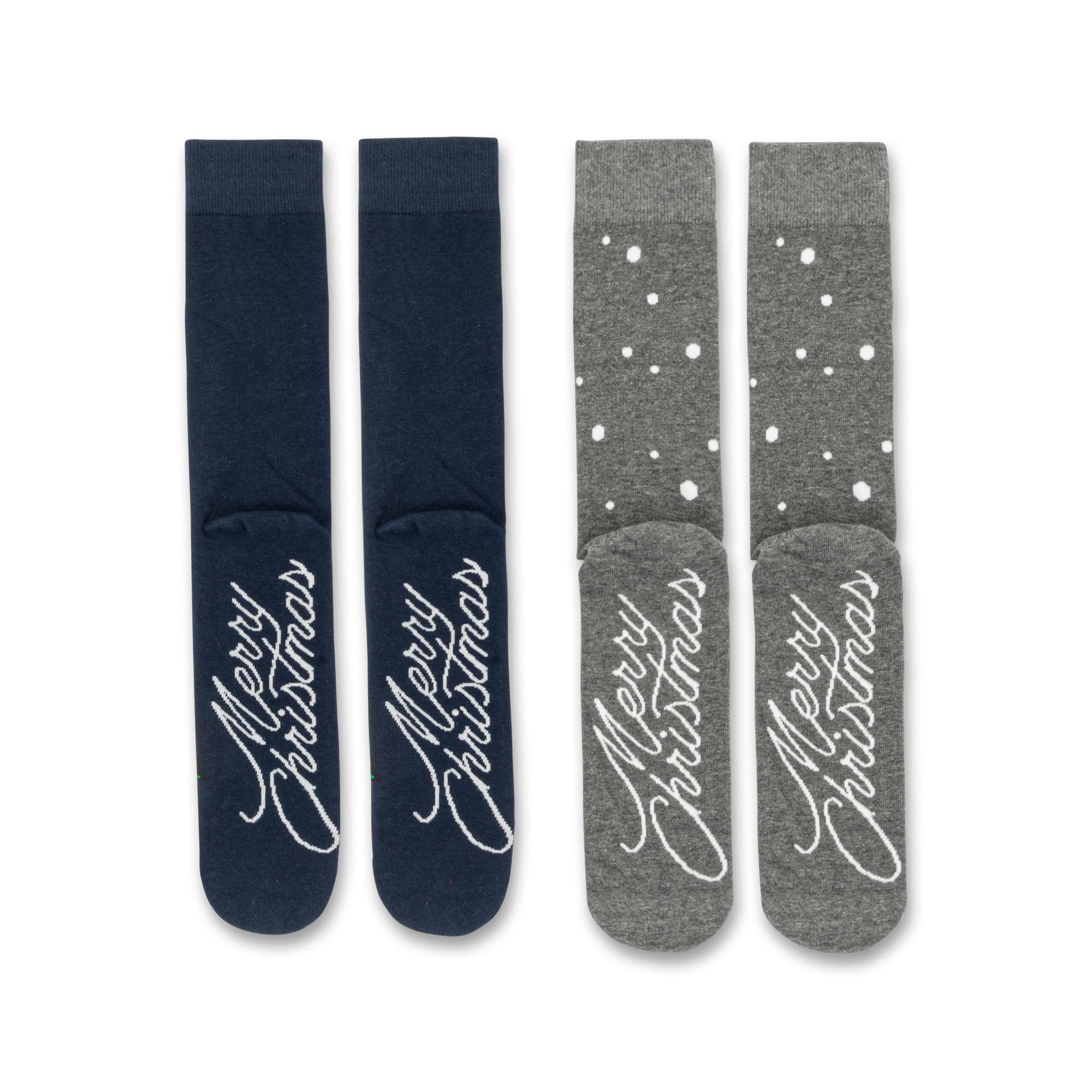 Manor Man Men Funny Xmas Socks 2P  