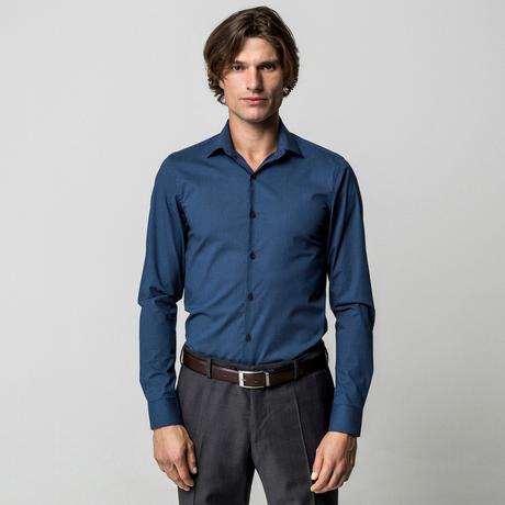 CALVIN KLEIN Hemden Gemustertes Slim Fit Langarmhemd  