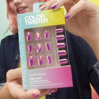SEPHORA  Color Twister - Set mit wiederverwendbaren künstlichen Nägeln und Klebestreifen 