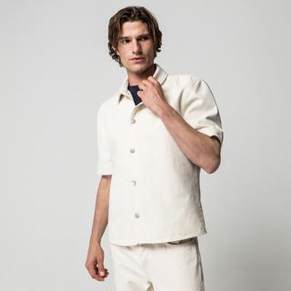 Manor Man Kurzarm Denim Hemd  