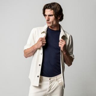 Manor Man Kurzarm Denim Hemd  