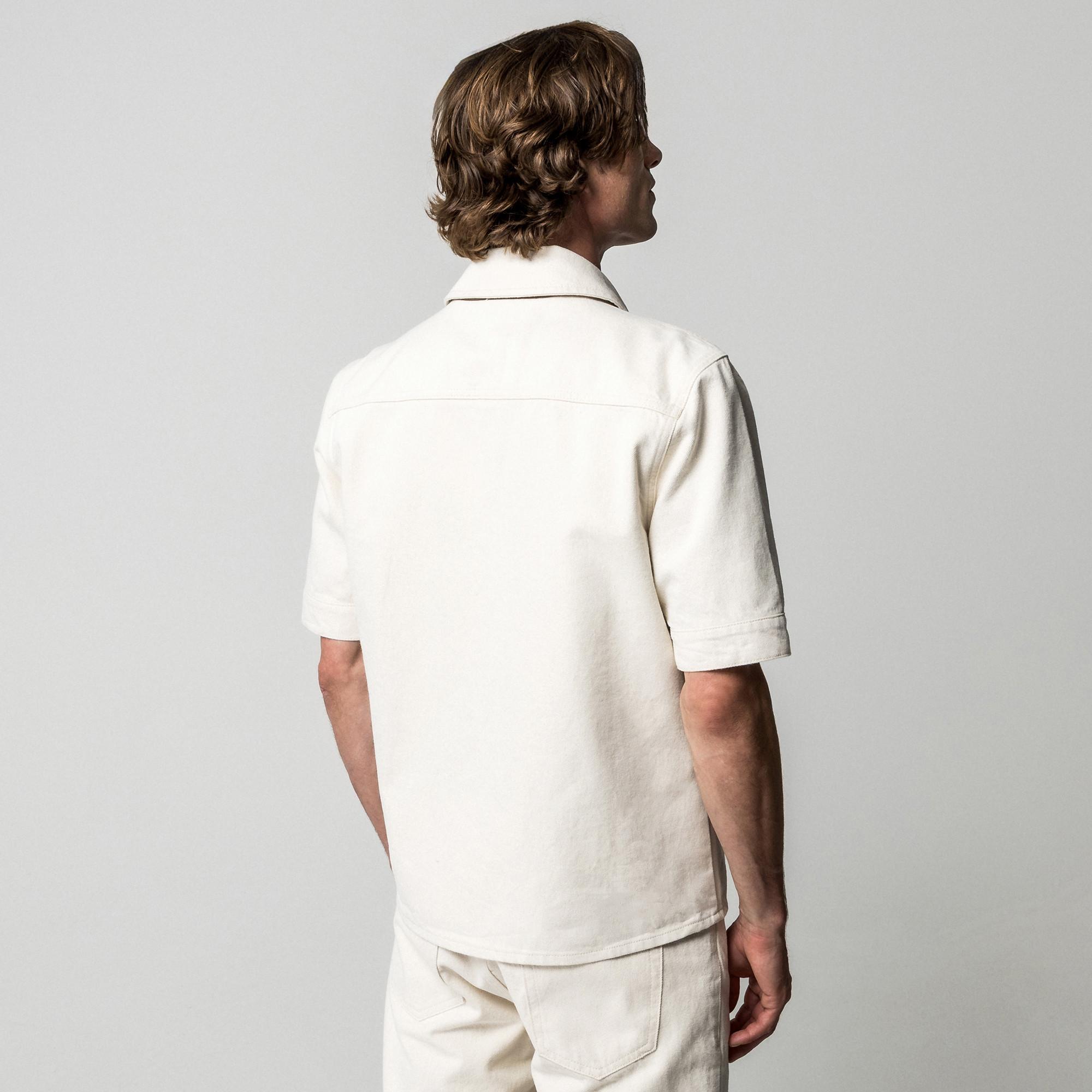 Manor Man Kurzarm Denim Hemd  