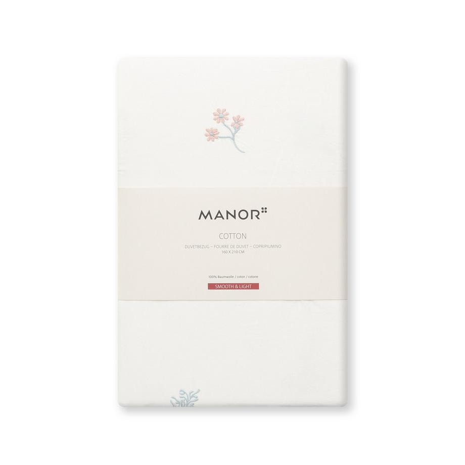Manor Ambra Housse de couette broderie florale  