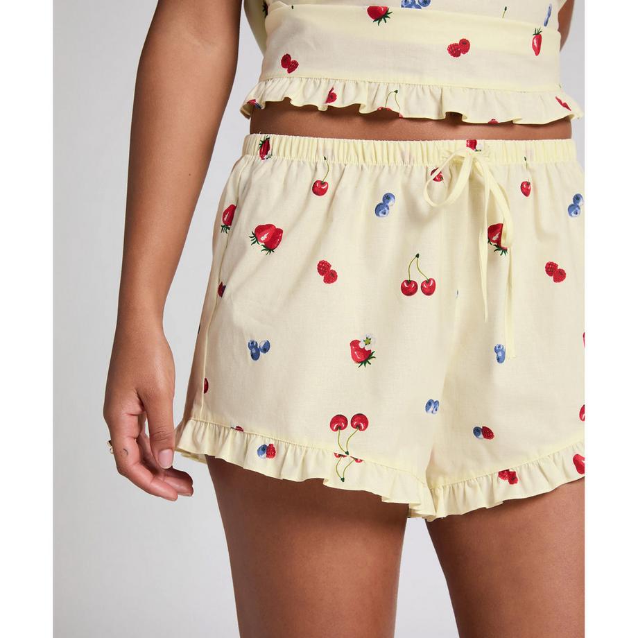 Hunkemöller Short à Imprimé Fruits et Ourlet Volanté  