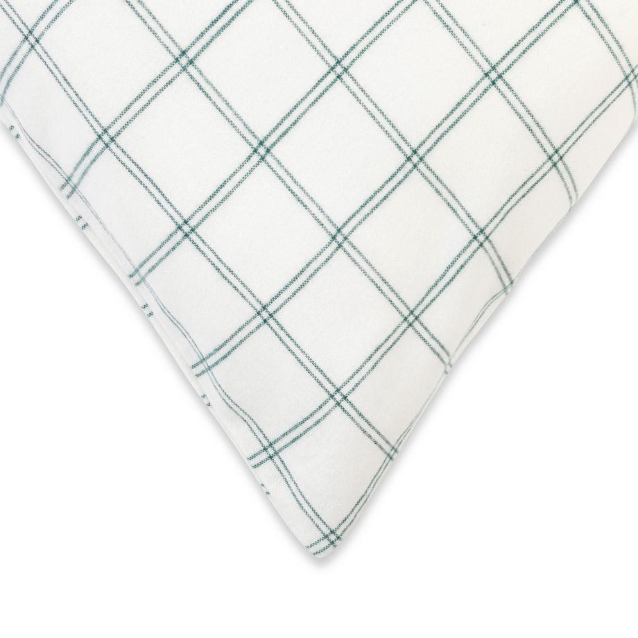 Manor Alpi Taie d'oreiller en flanelle à motif à carreaux  