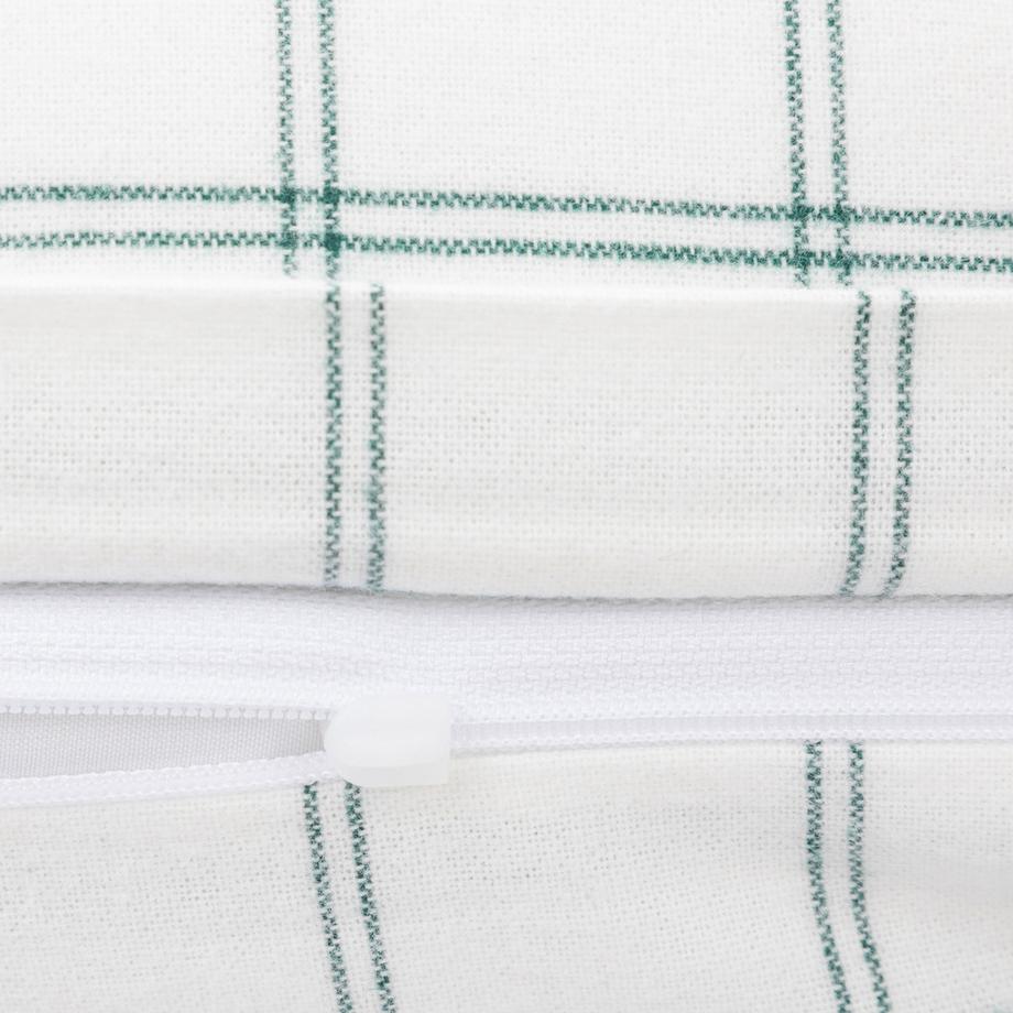 Manor Alpi Taie d'oreiller en flanelle à motif à carreaux  