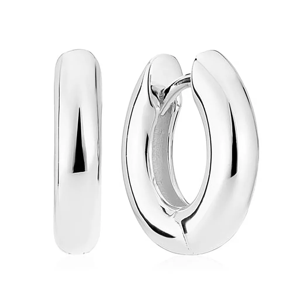 Sif Jakobs - Creolen, Carrara X Grande, One Size, Silber