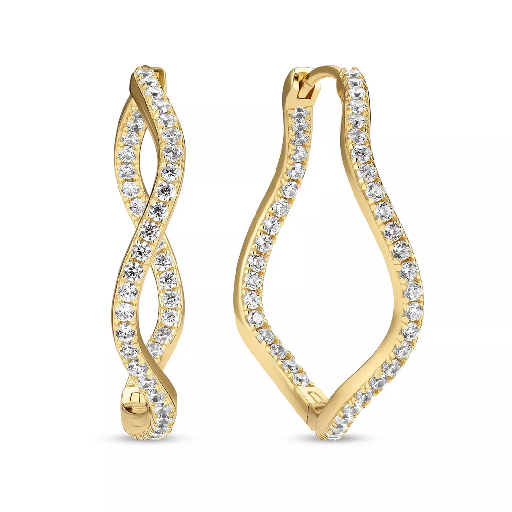 Sif Jakobs - Creolen, Ellera Waves, One Size, Goldfarben