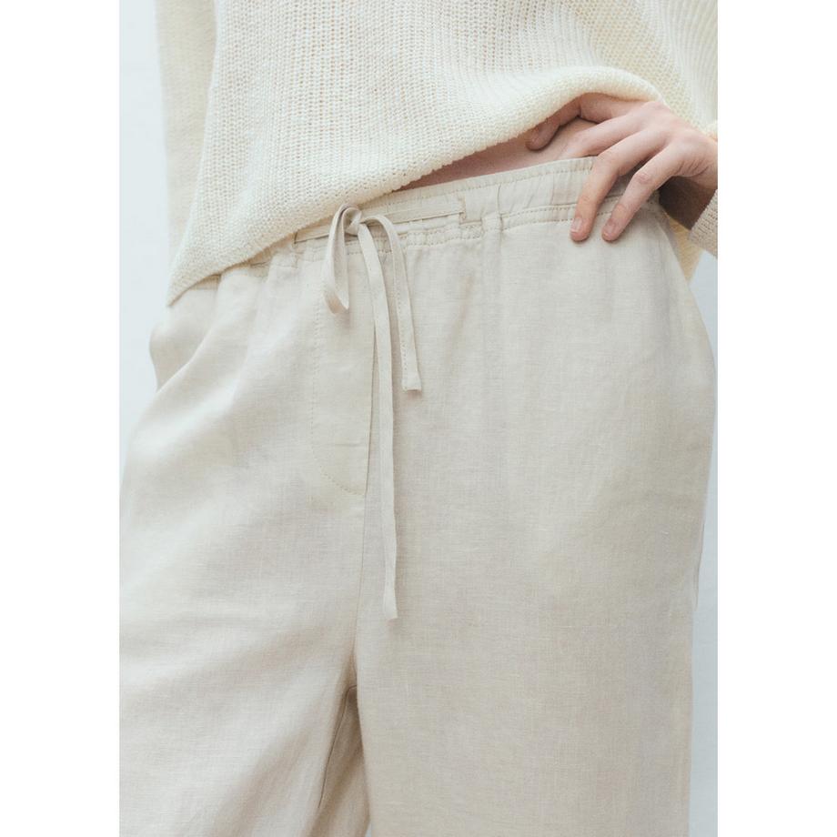 MANGO Pantaloni dritti in lino  