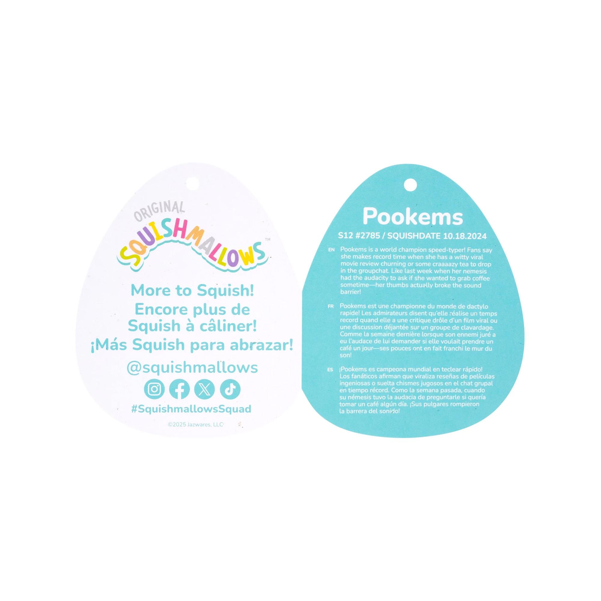 Squishmallows  Blauer Yeti Pookems 