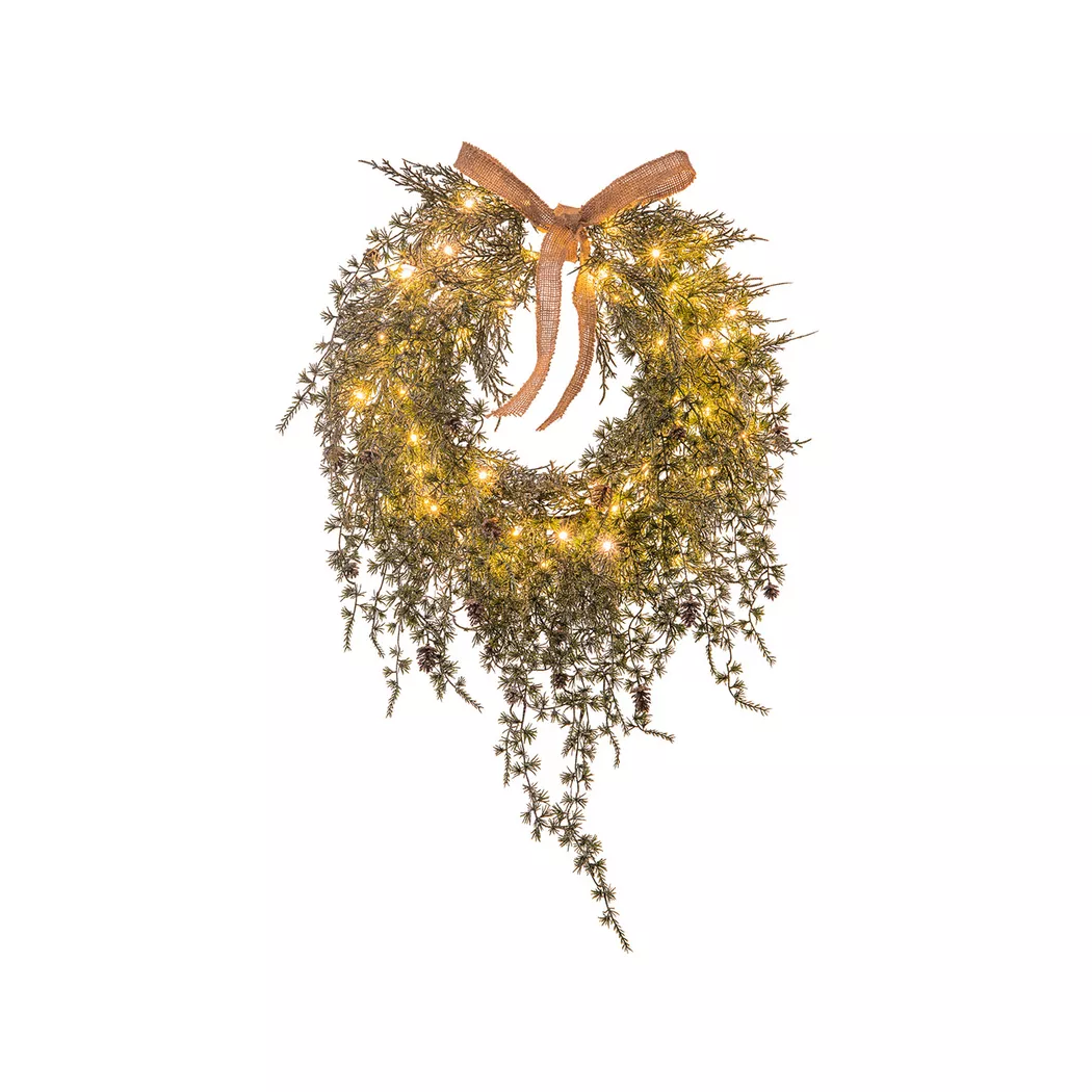 STT - LED Weihnachtsdekoration, 40 cm durchm., Grün