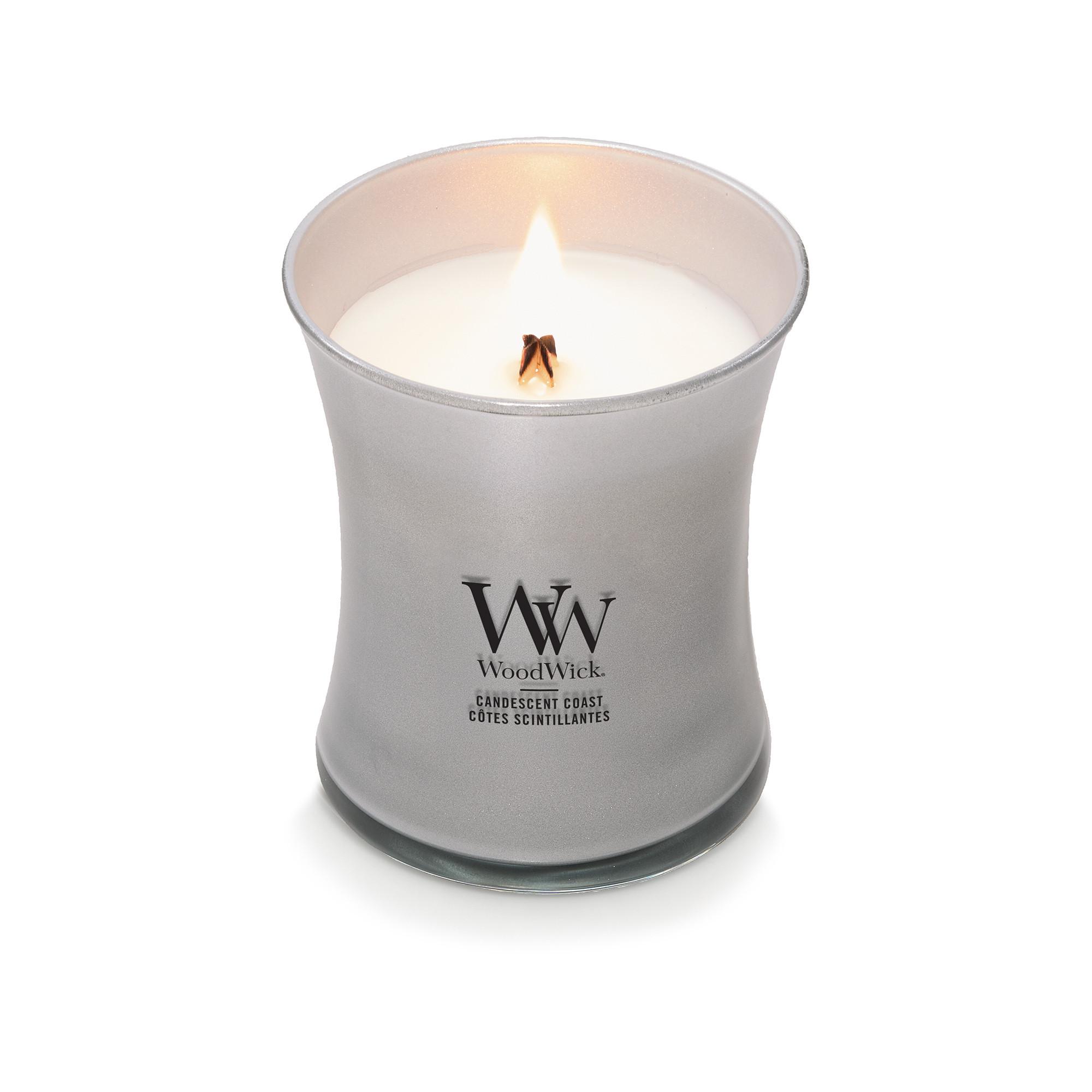 WoodWick Candela profumata in vetro Precious Metals 