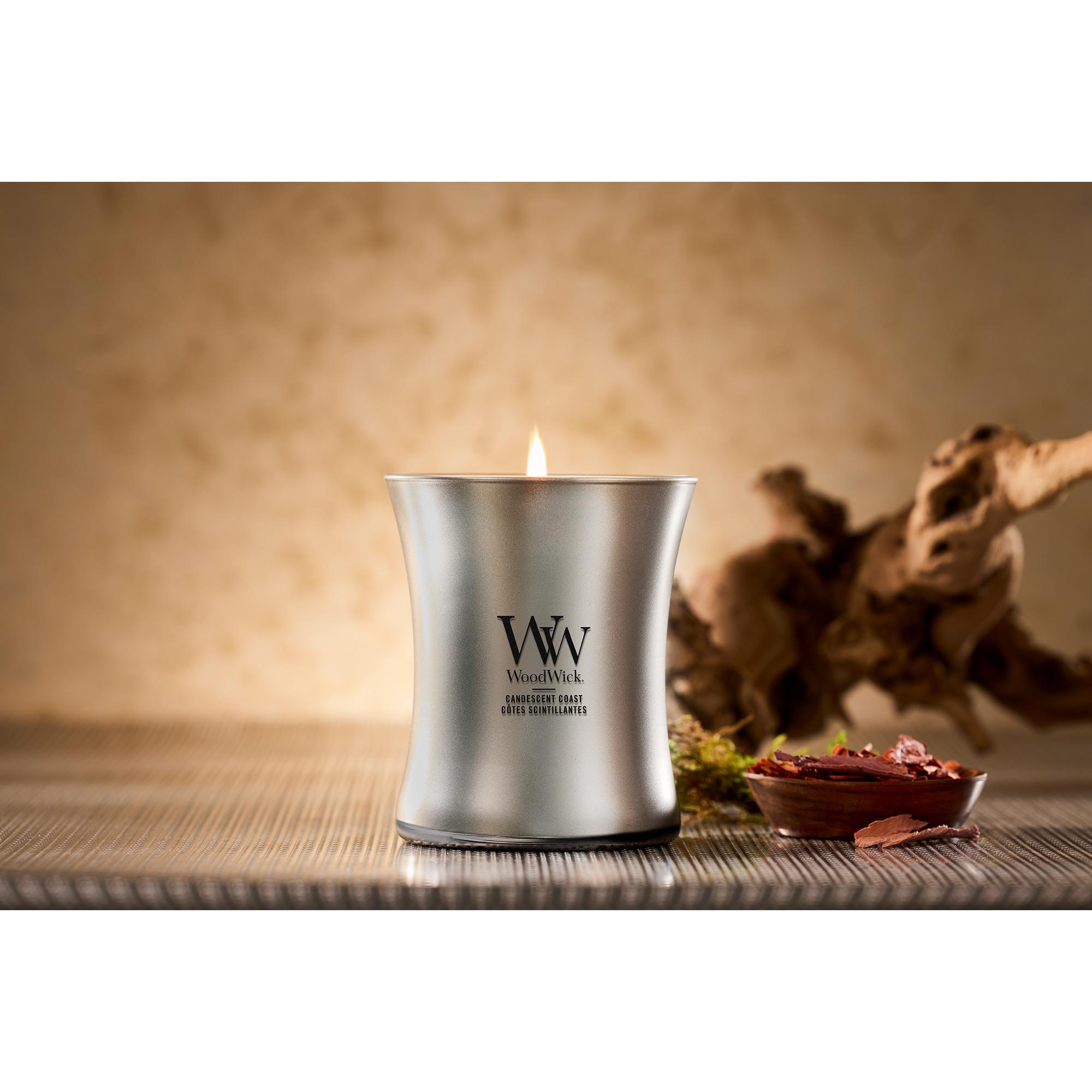 WoodWick Candela profumata in vetro Precious Metals 