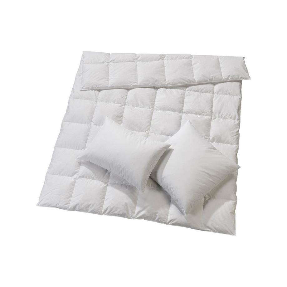 billerbeck Edition Mae Light 80 Stripes Duvet en Plumes Léger Toute Année  