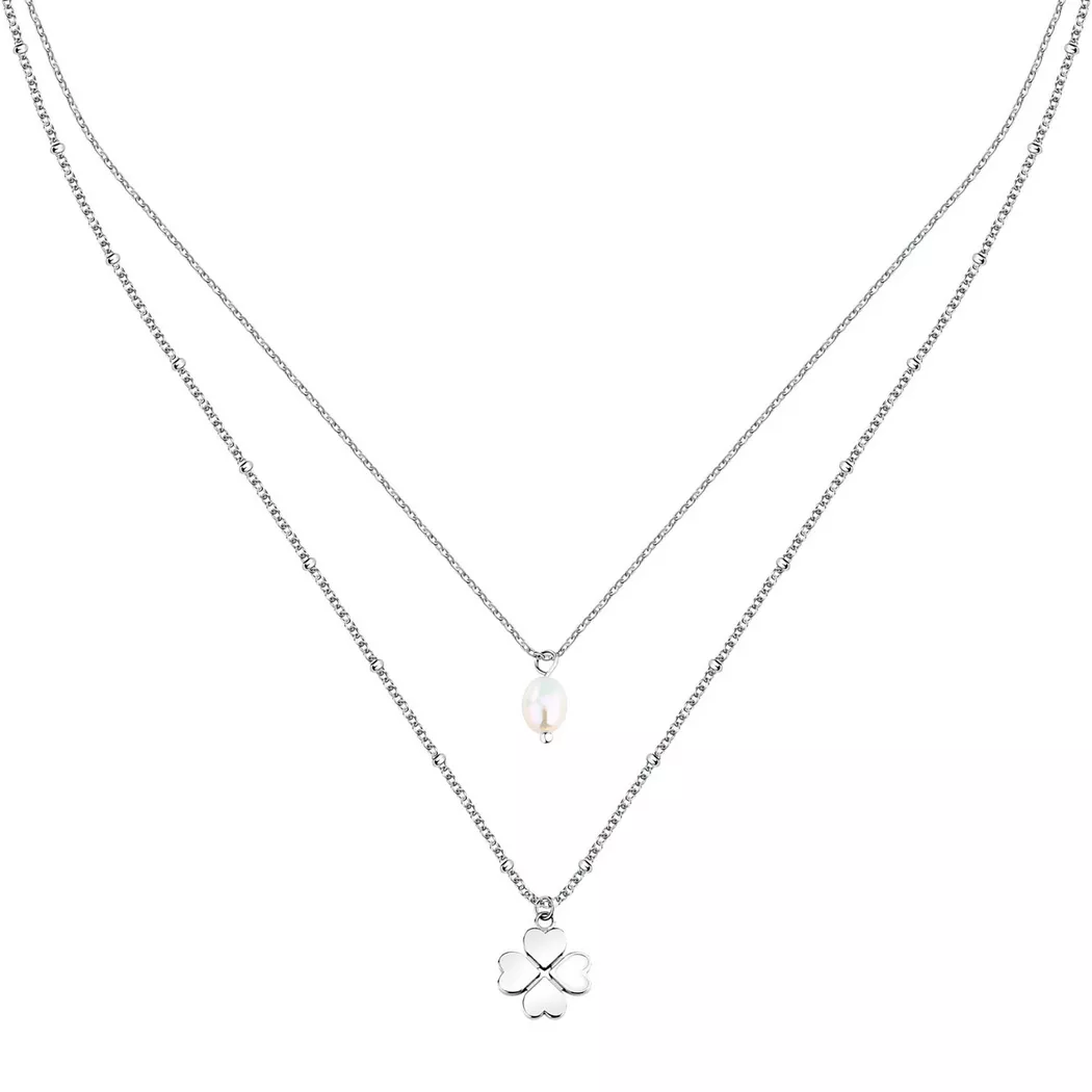 La Petite Story - Halskette, 45.5CM, Silberfarben