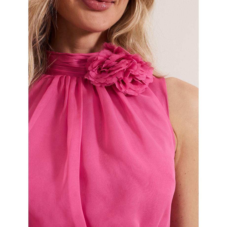 Phase Eight Lucinda Vestito Senza Maniche Collo Alto con Dettaglio Floreale  