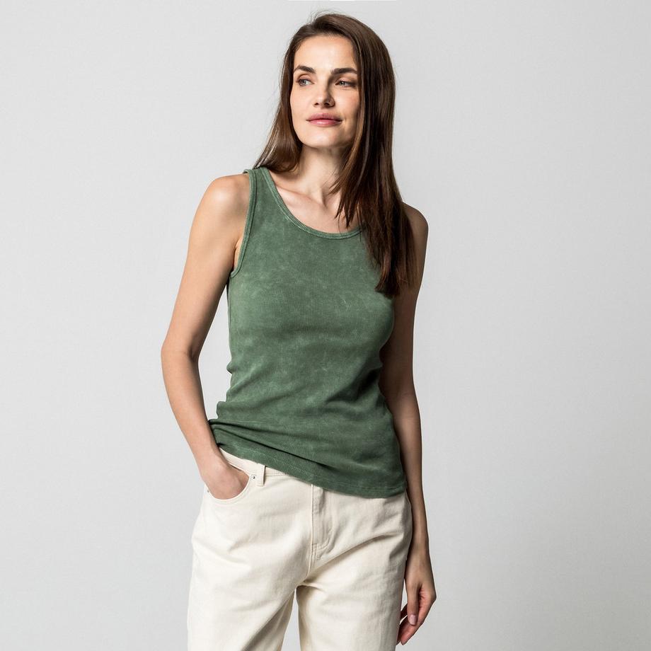 Manor Woman Geripptes Tank Top  