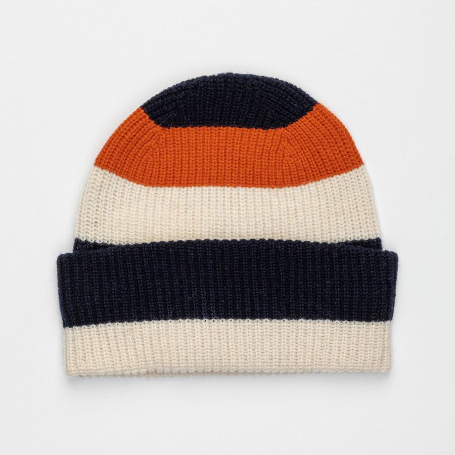 Manor Man Bonnet Rayé Color Block  
