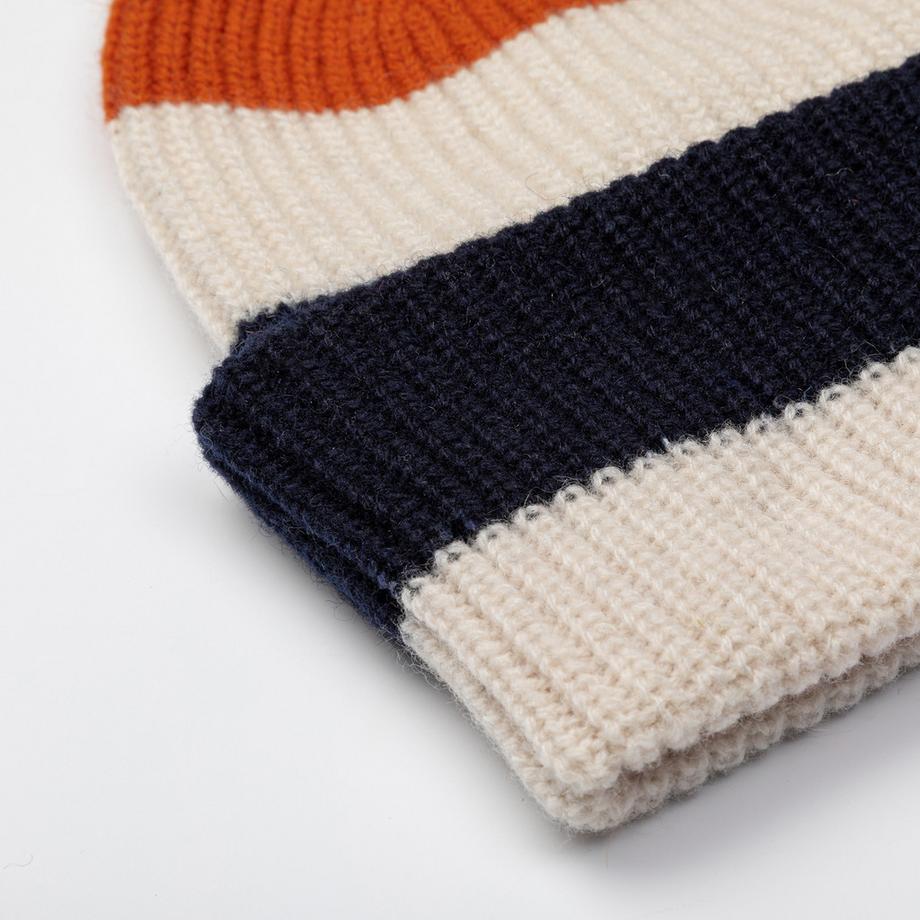 Manor Man Bonnet Rayé Color Block  