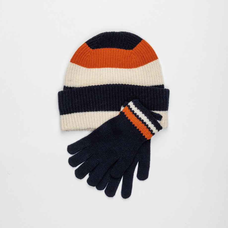 Manor Man Bonnet Rayé Color Block  