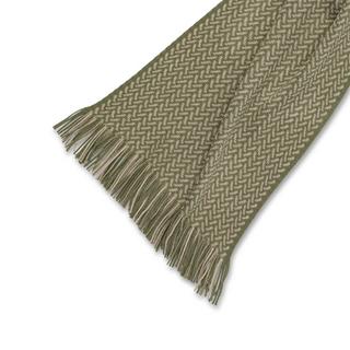 Manor Man Écharpe à chevrons avec franges  