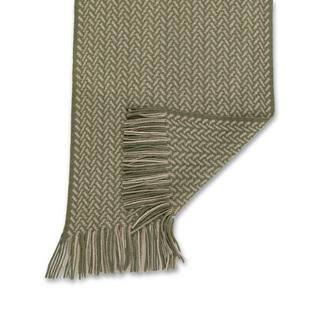 Manor Man Écharpe à chevrons avec franges  