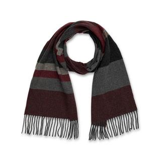 Manor Man Écharpe rayée avec franges  