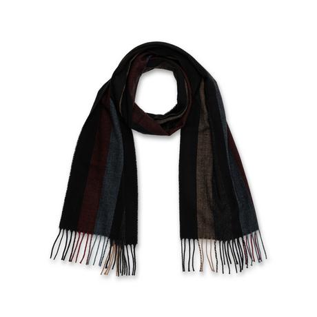 Manor Man Gestreifter Fischgrat Schal  