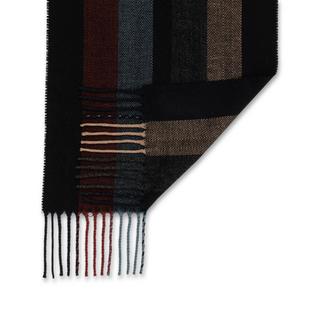 Manor Man Gestreifter Fischgrat Schal  