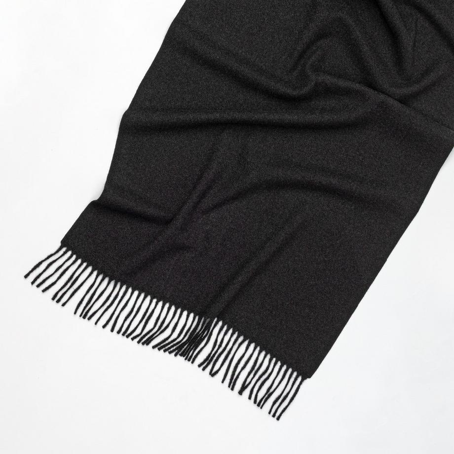 Manor Man Écharpe unie avec franges  