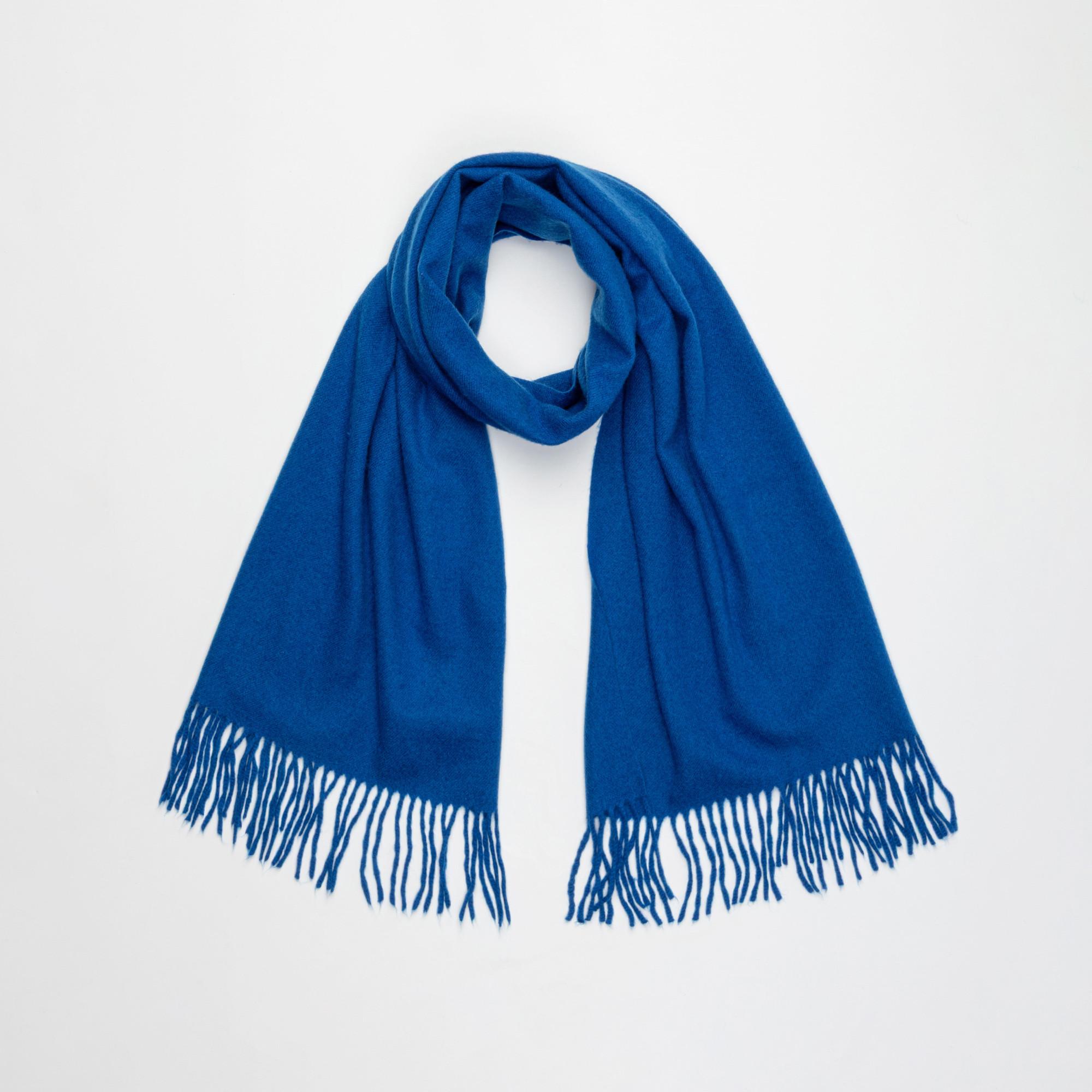 Manor Man Unifarbener Schal mit Fransen  