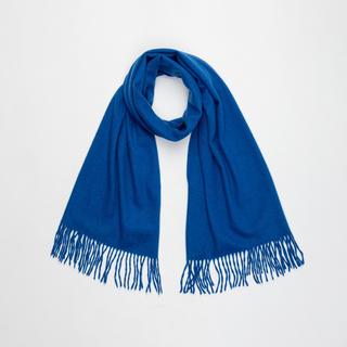 Manor Man Unifarbener Schal mit Fransen  