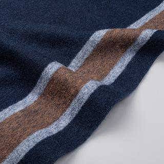 Manor Man Gestreifter Schal mit Fransen  