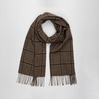 Manor Man Schal mit Karomuster und Fransen  