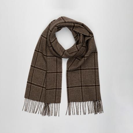 Manor Man Schal mit Karomuster und Fransen  