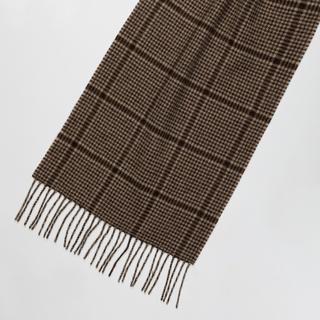 Manor Man Schal mit Karomuster und Fransen  